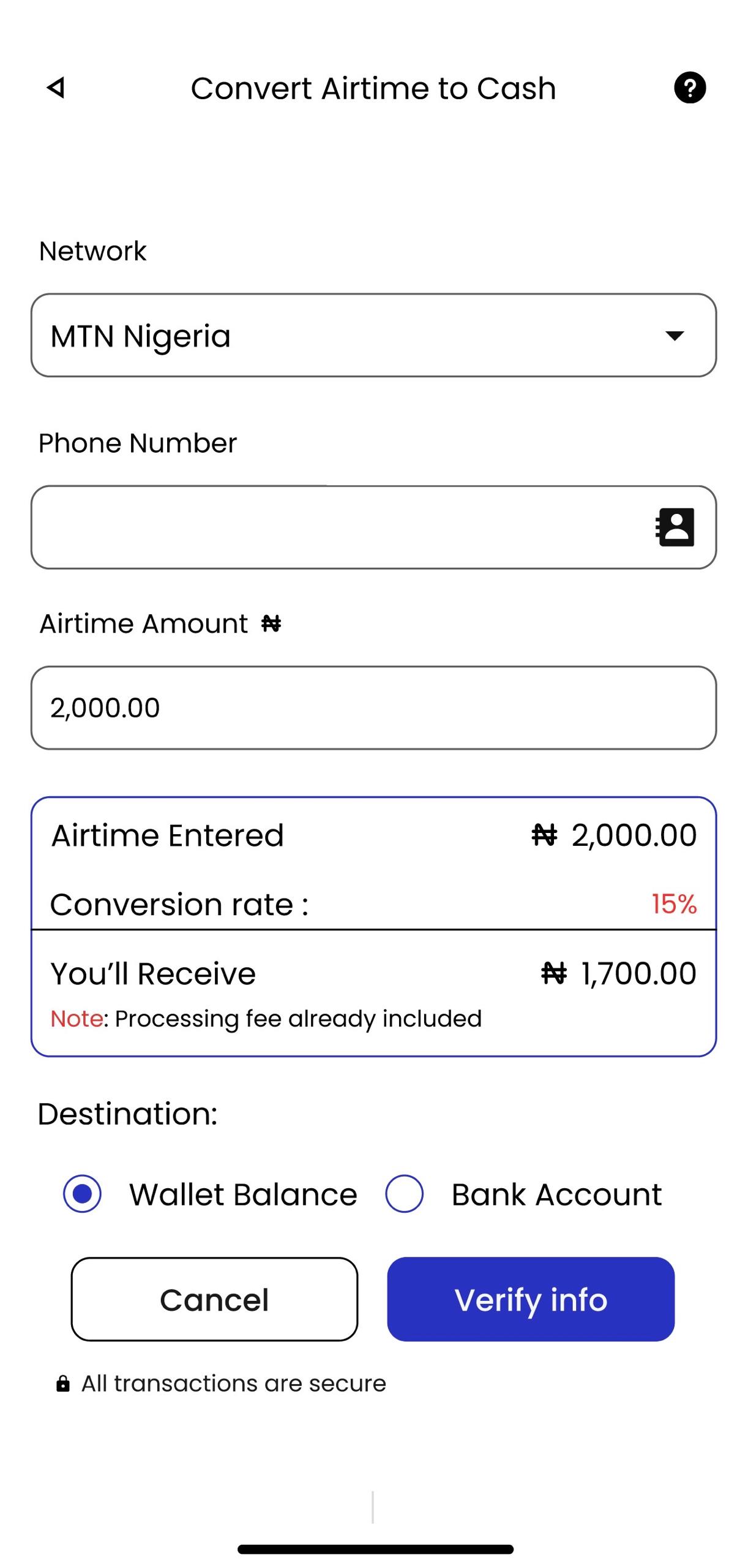 Paylink Africa UI UX mobile app screen 2