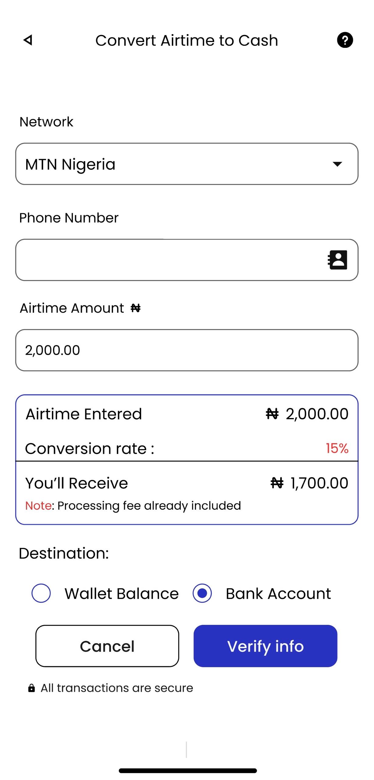 Paylink Africa UI UX mobile app screen 9