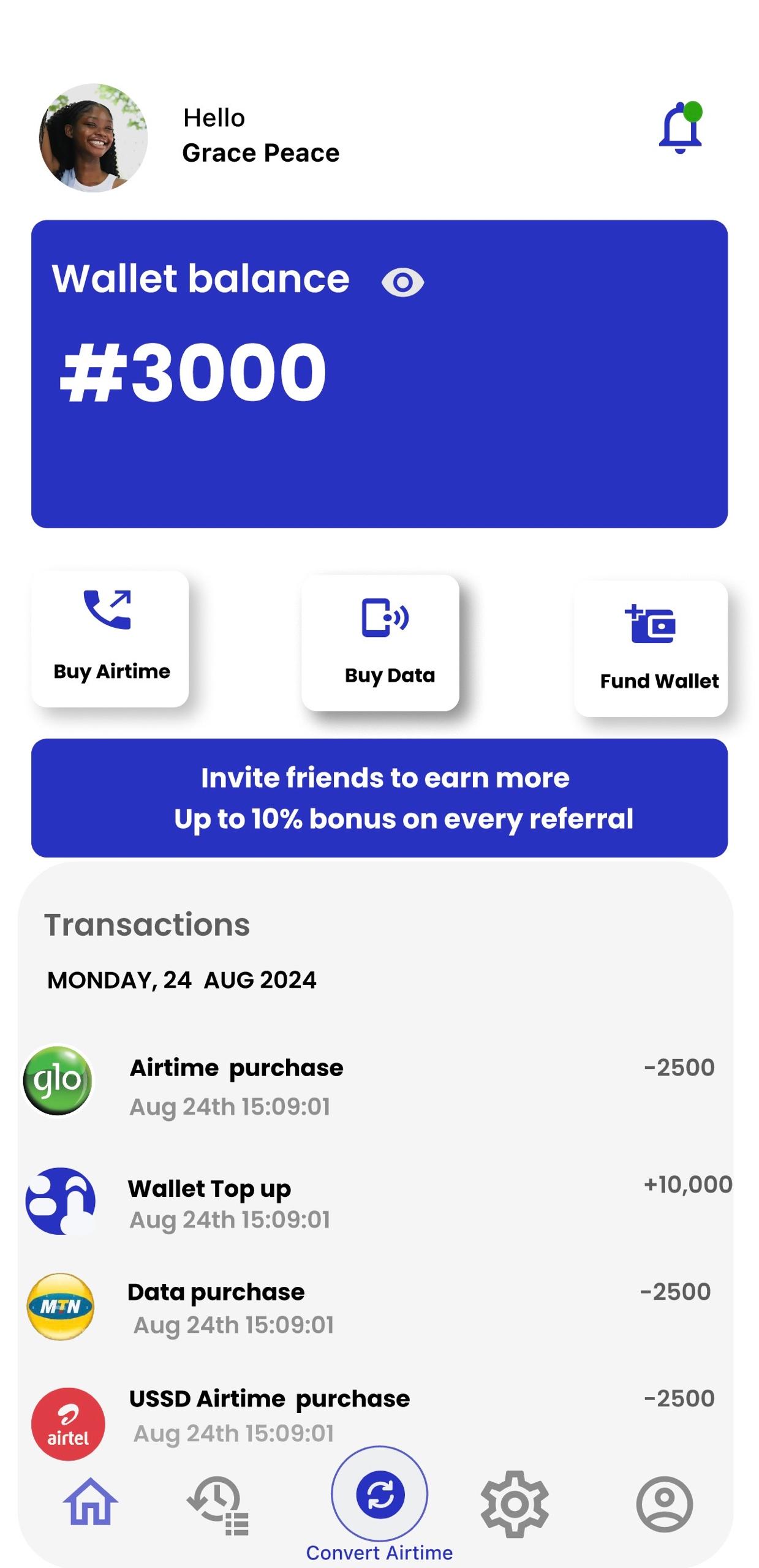 Paylink Africa UI UX mobile app screen 10