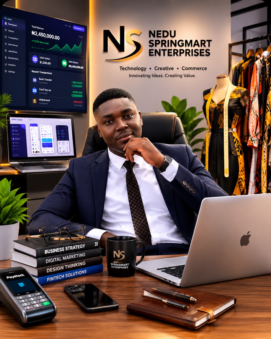 Nedu Springmart Enterprises business and creative services